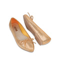 Gomery - Ladies Textured Orange Loafer