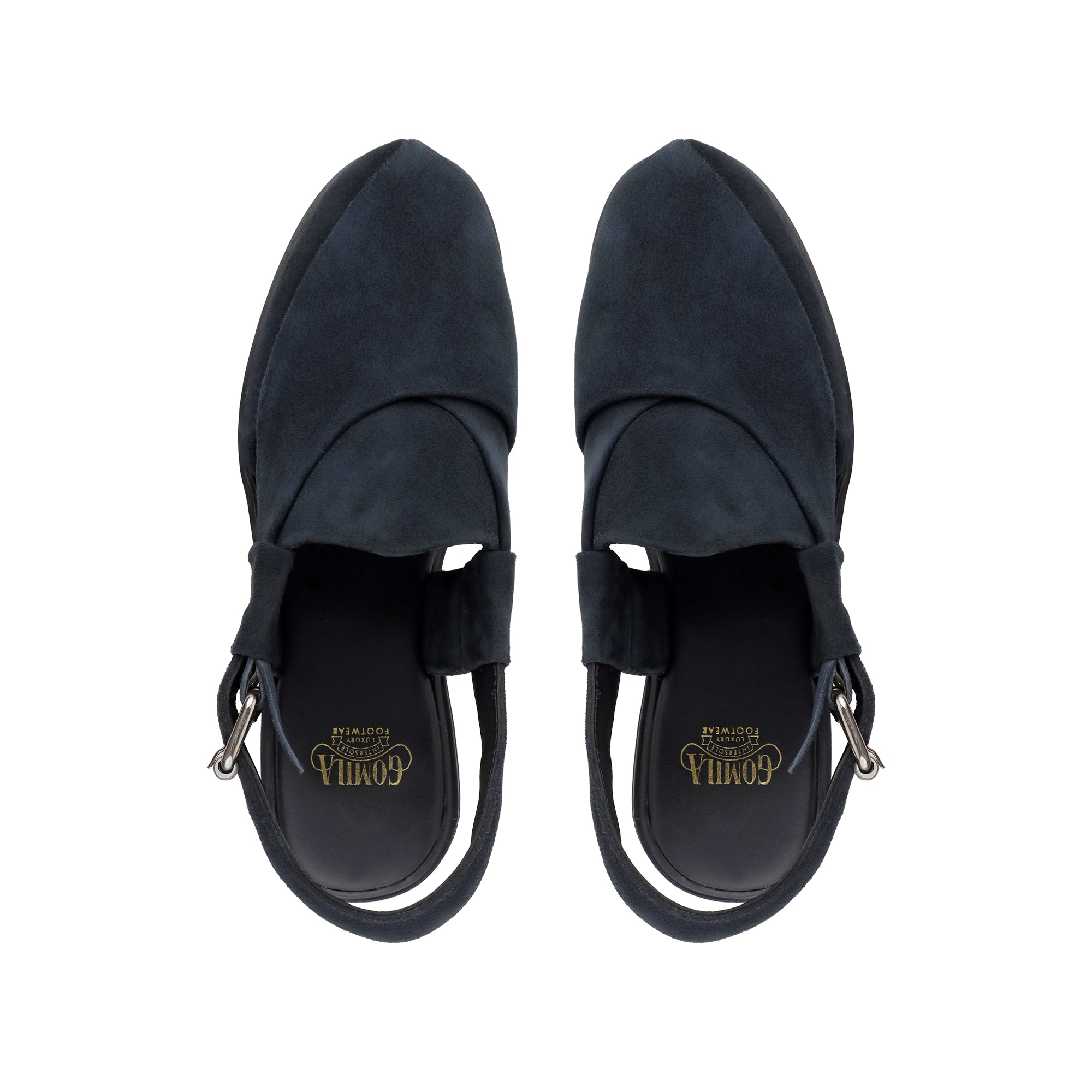 Mariano - Men's Navy Blue Suede Sandal