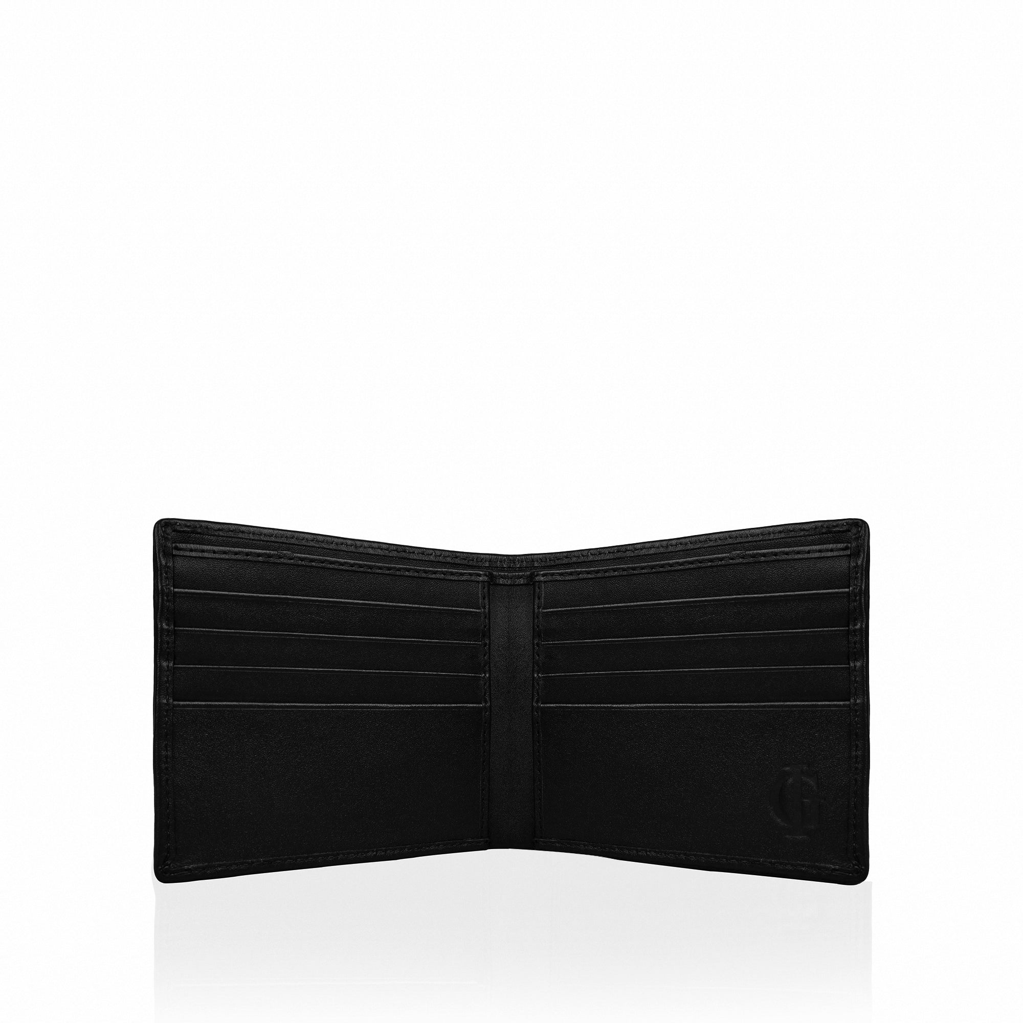 Rico - Black Woven Calf Leather Wallet