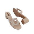 Kayla - Women's Beige 70mm Heels