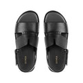 Amora - Men's Black Calf Leather Sandal