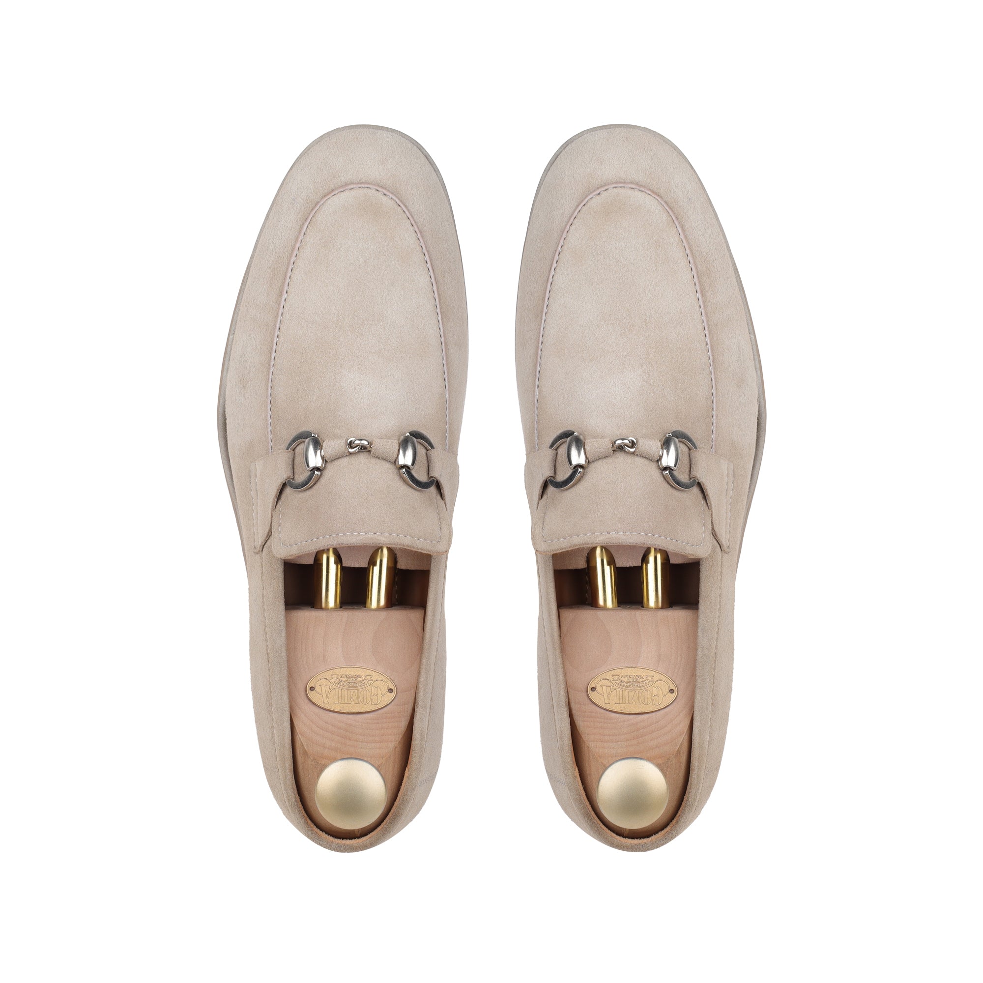 Albert - Men's Biege Goat Suede Loafer