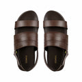 Fidel  - Men's Light Brown Calf Leather Sandal