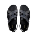 Galo - Men's Black & Grey Calf Leather Sandal