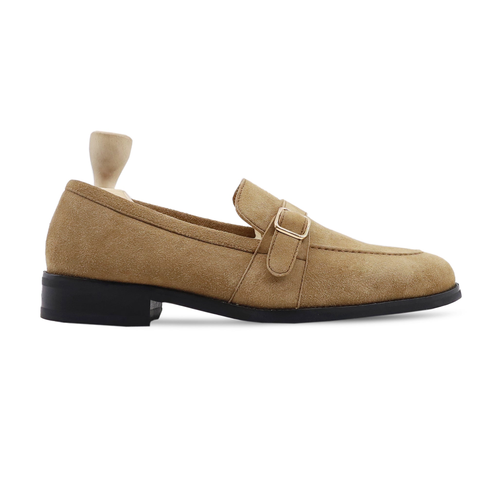 Raven - Men's Camel Kid Suede Loafer