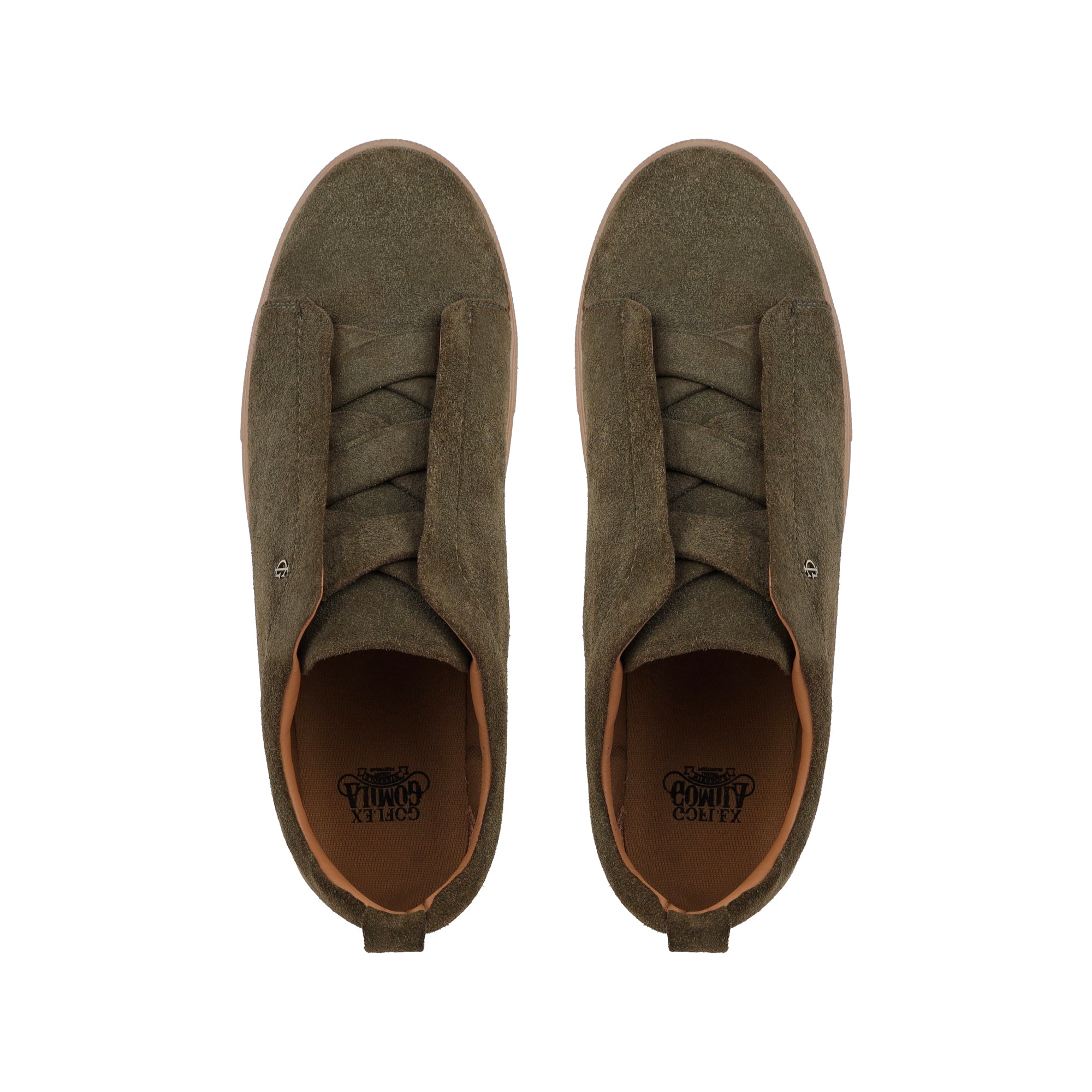 London - Men’s Olive Green Suede Leather Sneaker