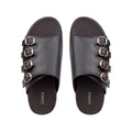 Nero - Men's Brown Calf Leather Slipper