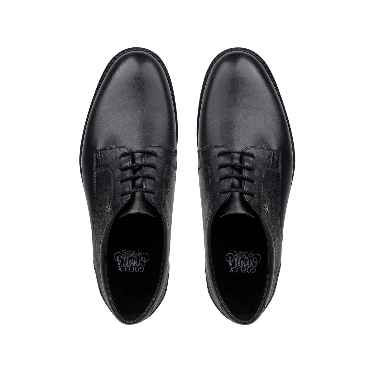 Mark - Men's Black Milled Leather Derby