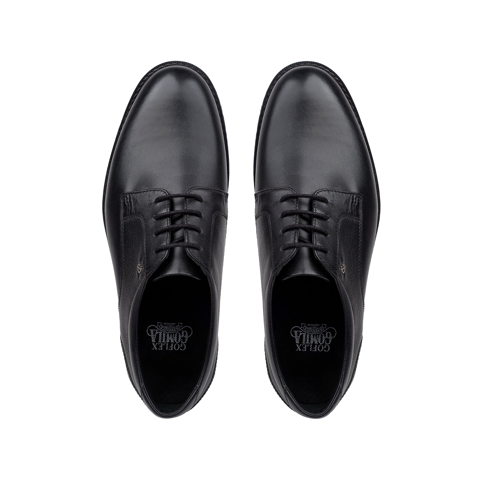 Mark - Men's Black Milled Leather Derby