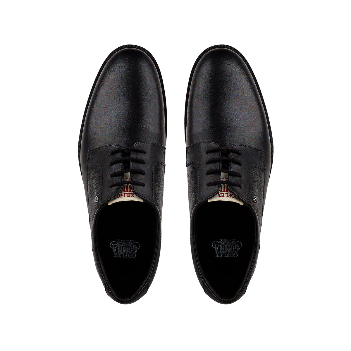 Mark - Men's Black Milled Leather Derby
