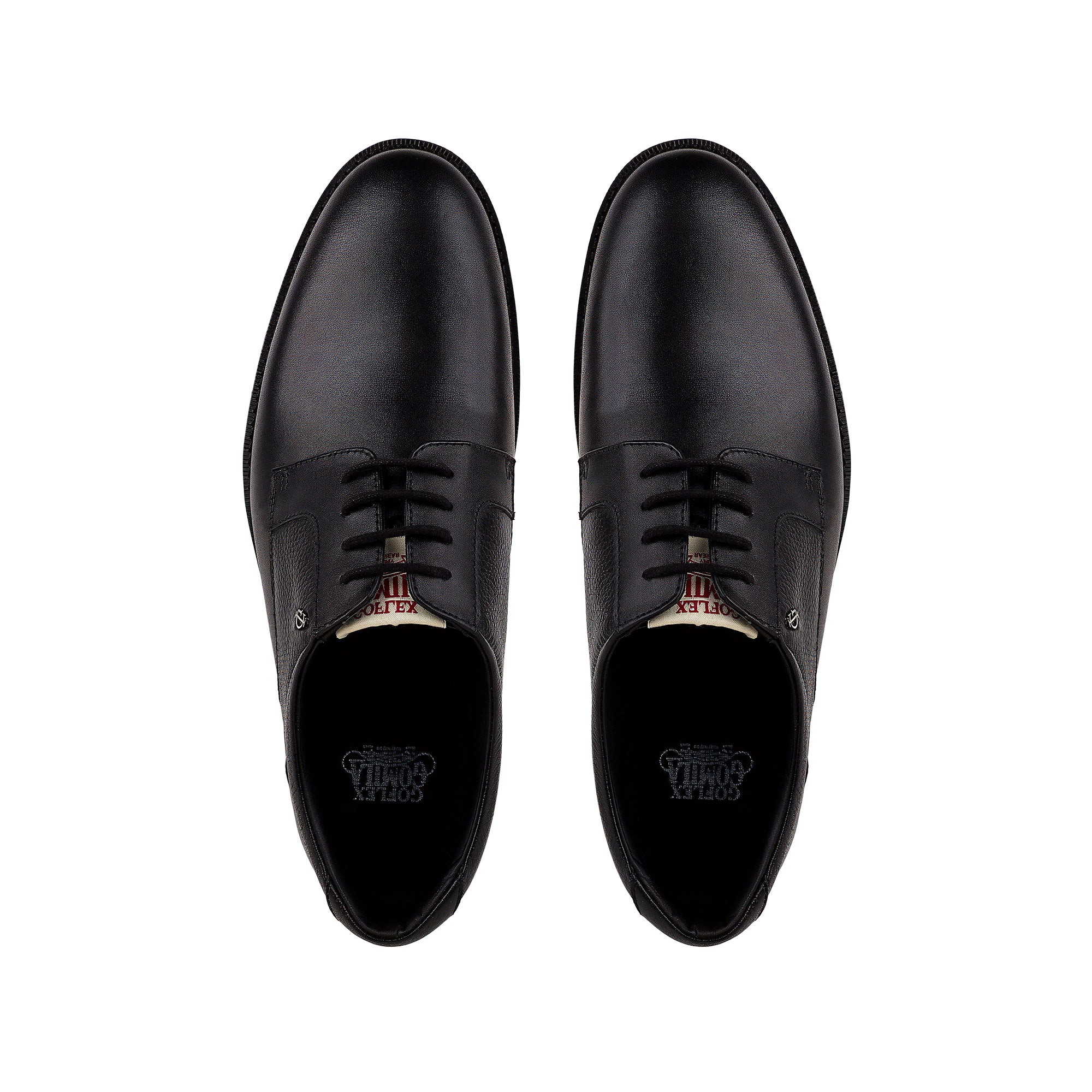 Mark - Men's Black Milled Leather Derby