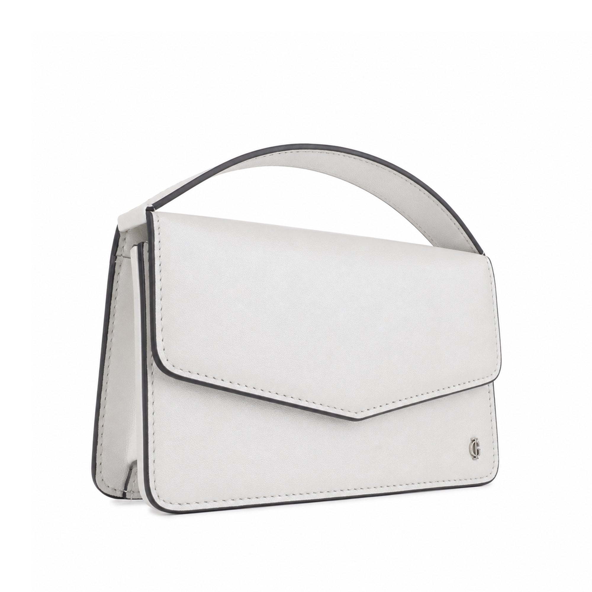 Victoria  - Pearl White Micro Hand Bag