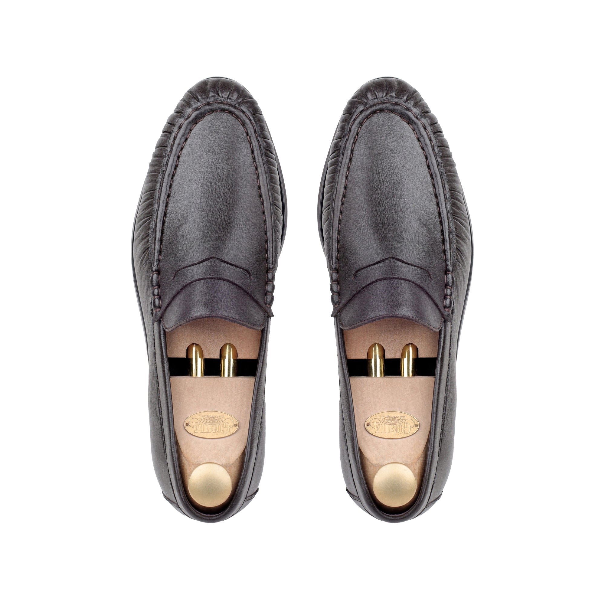 Alexis - Men's Dark Brown Sheep Skin Leather Loafer