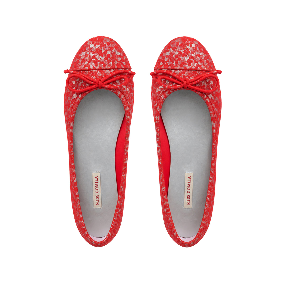 Serelina - Red Fuchsia Leather Pump