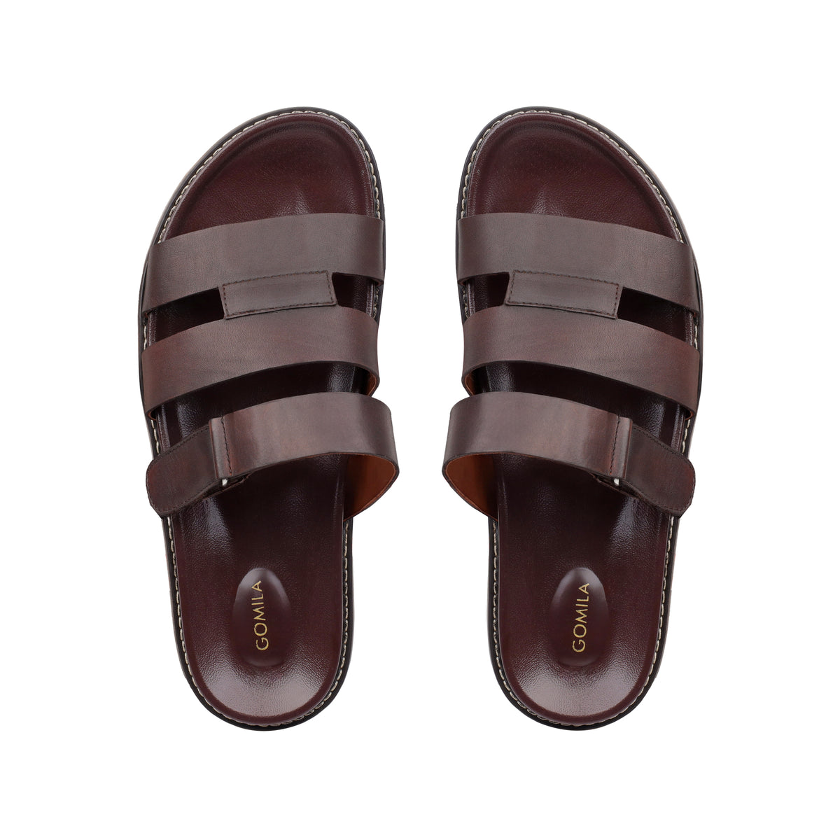 Elvorn - Men's Tan Calf Leather Slipper