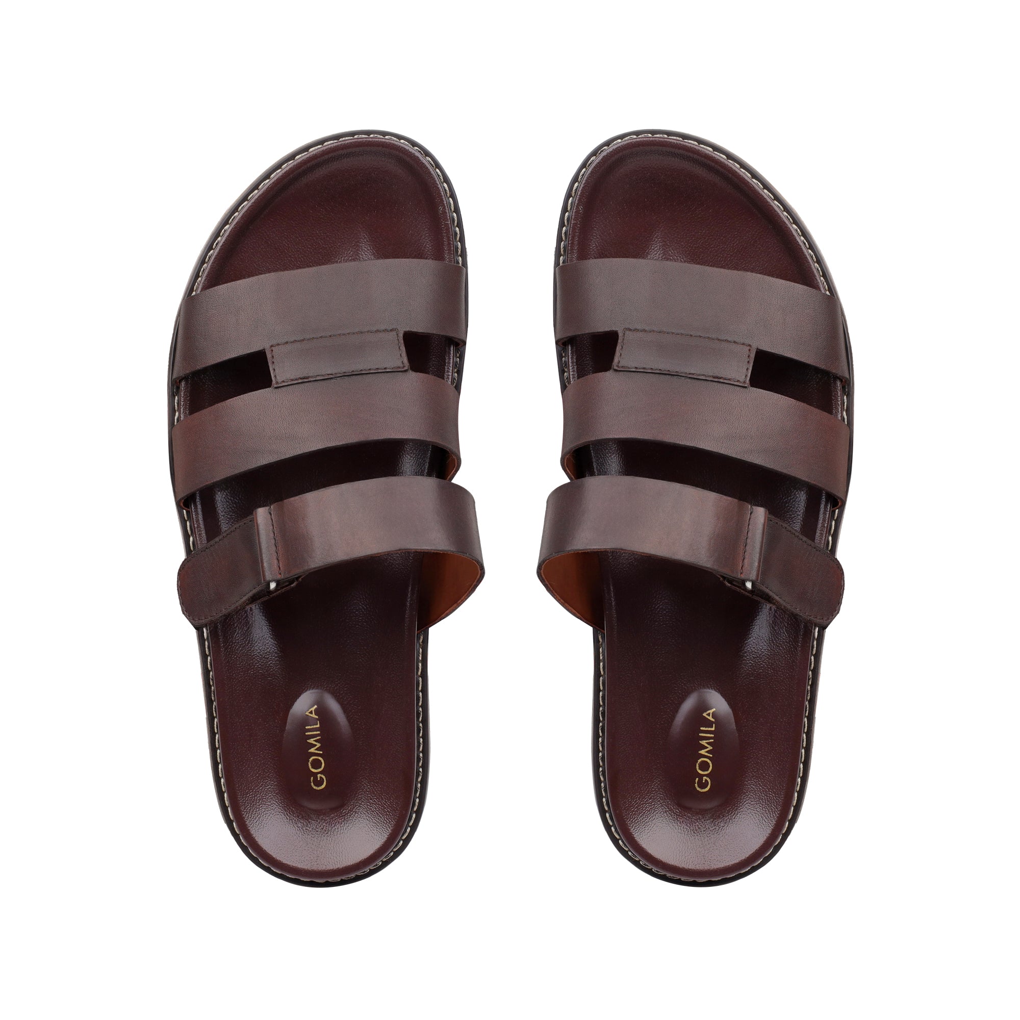Elvorn - Men's Tan Calf Leather Slipper
