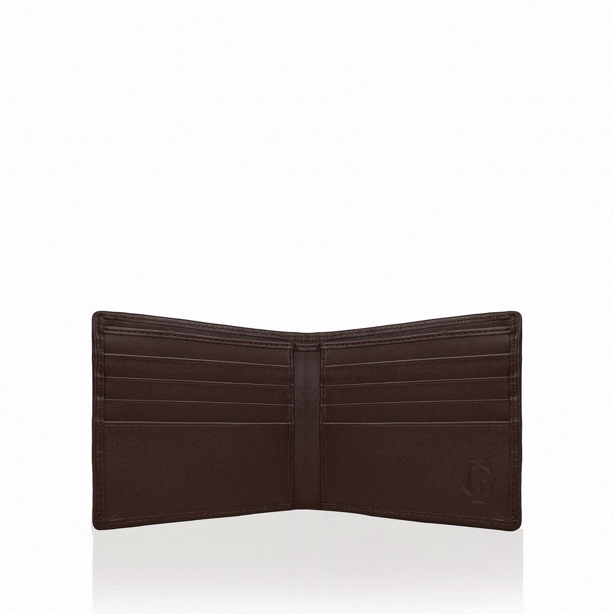 Rico - Dark Brown Woven Calf Leather Wallet