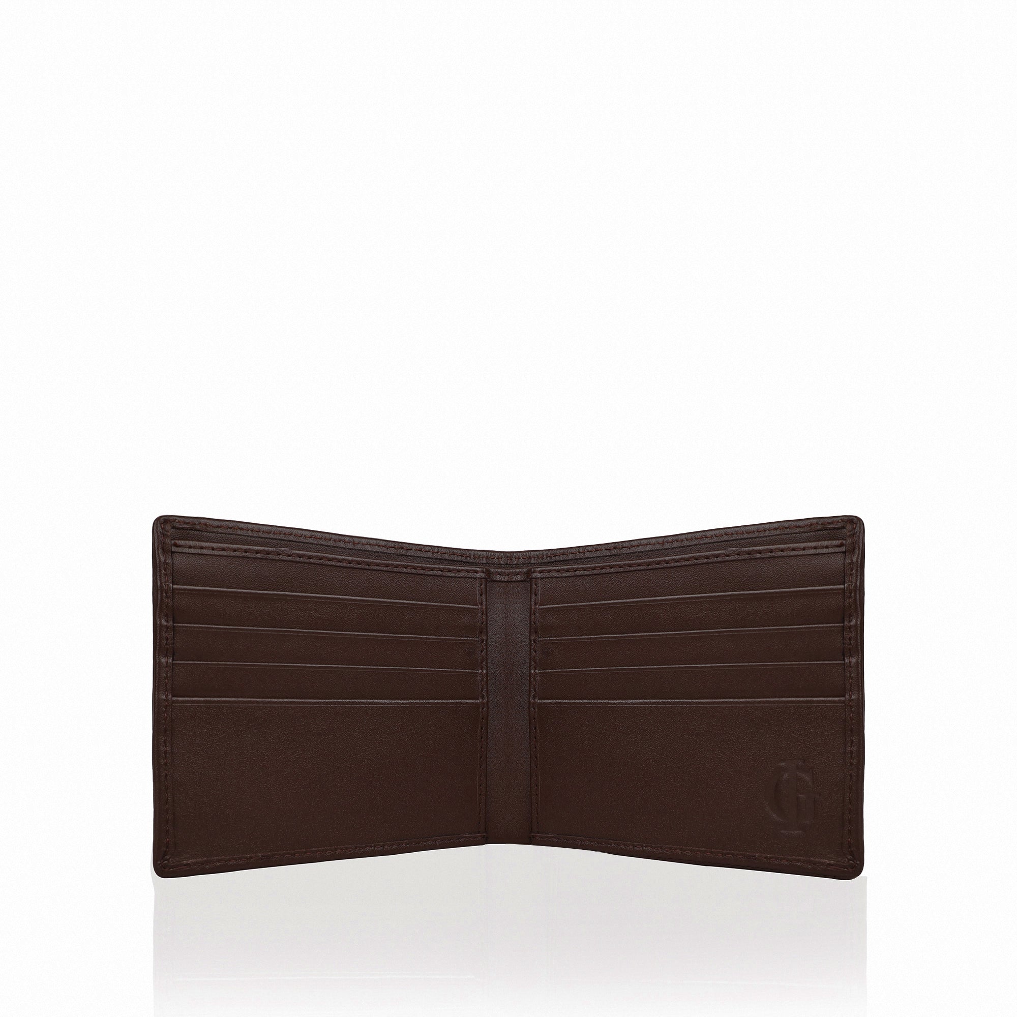 Rico - Dark Brown Woven Calf Leather Wallet