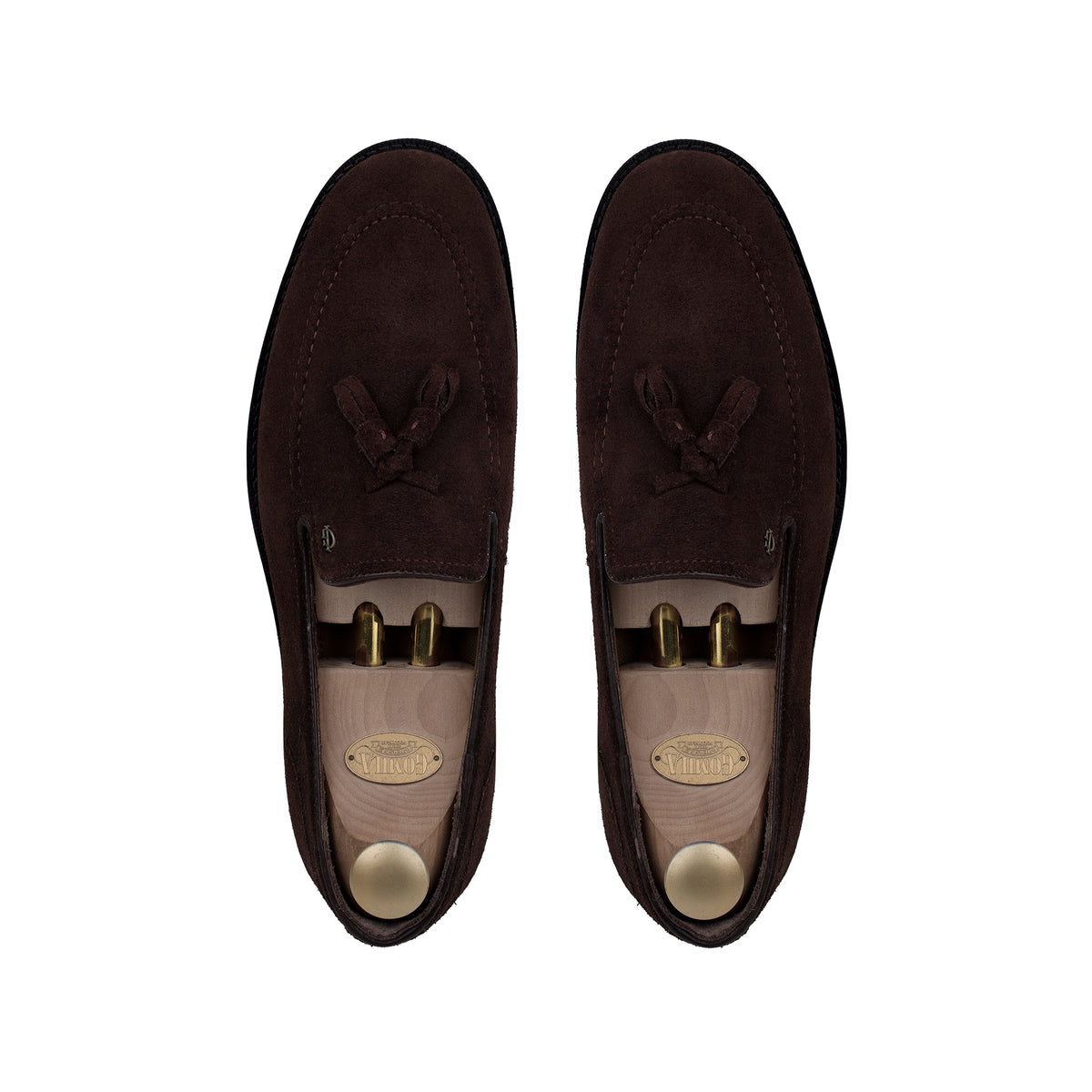 Gavin - Men's Dark Brown Suede Leather Casual