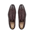 Yasnole - Men's Oxblood Hand Woven Opanka Construction Calf Leather Derby Shoe