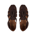 Zilpah - Men's Chocolate Brown Suede Sandal