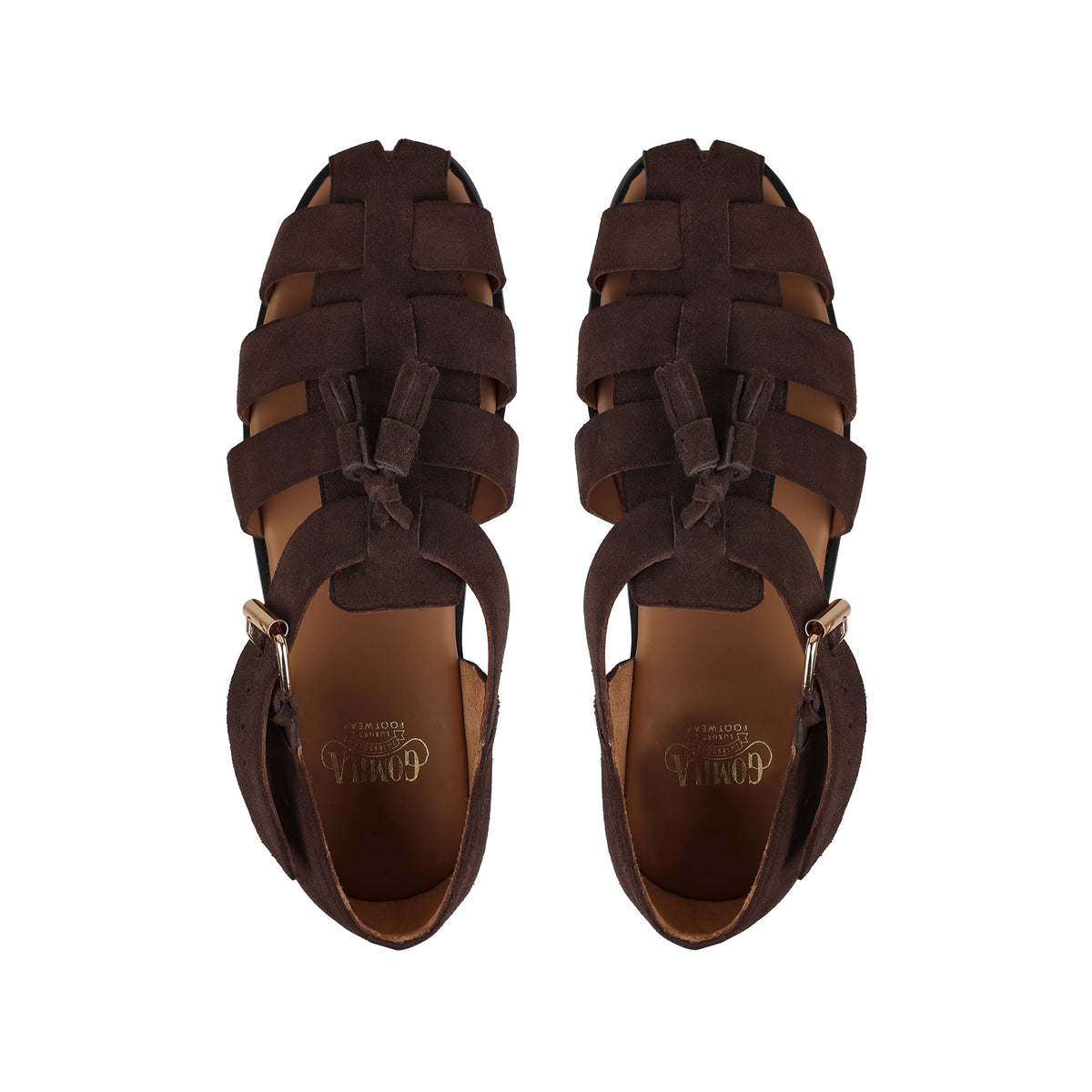Zilpah - Men's Chocolate Brown Suede Sandal