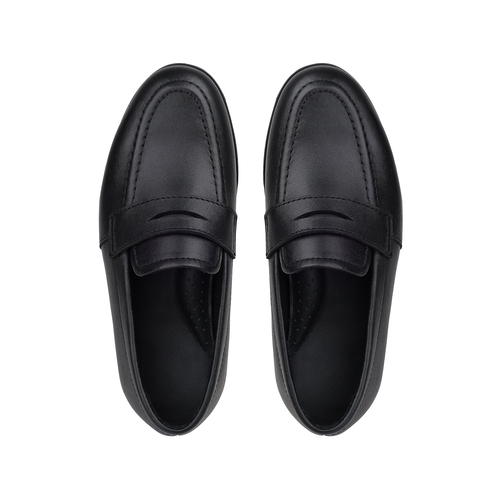 Ross -  Children's Black Calf Leather Loafers