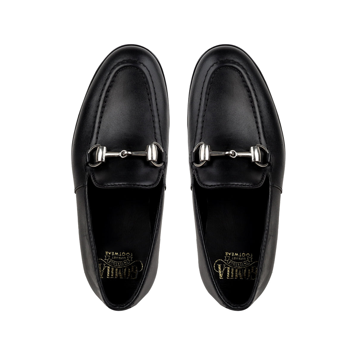 Chad -  Children's Black Calf Leather Loafers