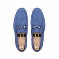 Vesco - Men's Light Blue Suede Loafer