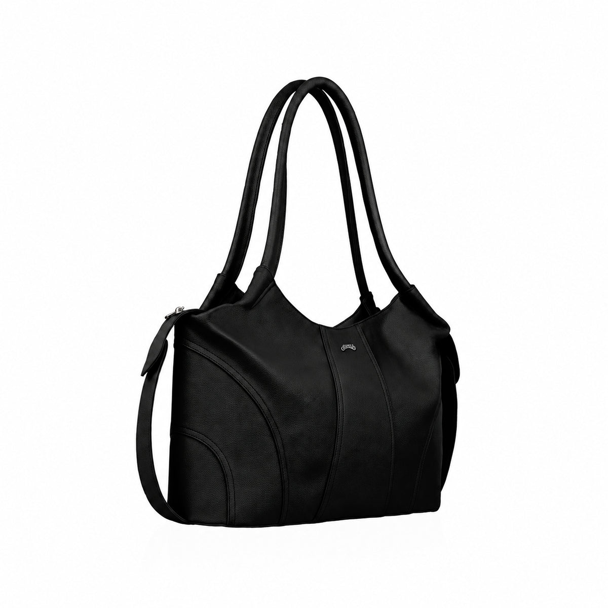 Amara - black Pebble Grain Leather Hand Bag