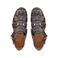 Gaspar - Men's Dark Brown Calf Leather Sandal