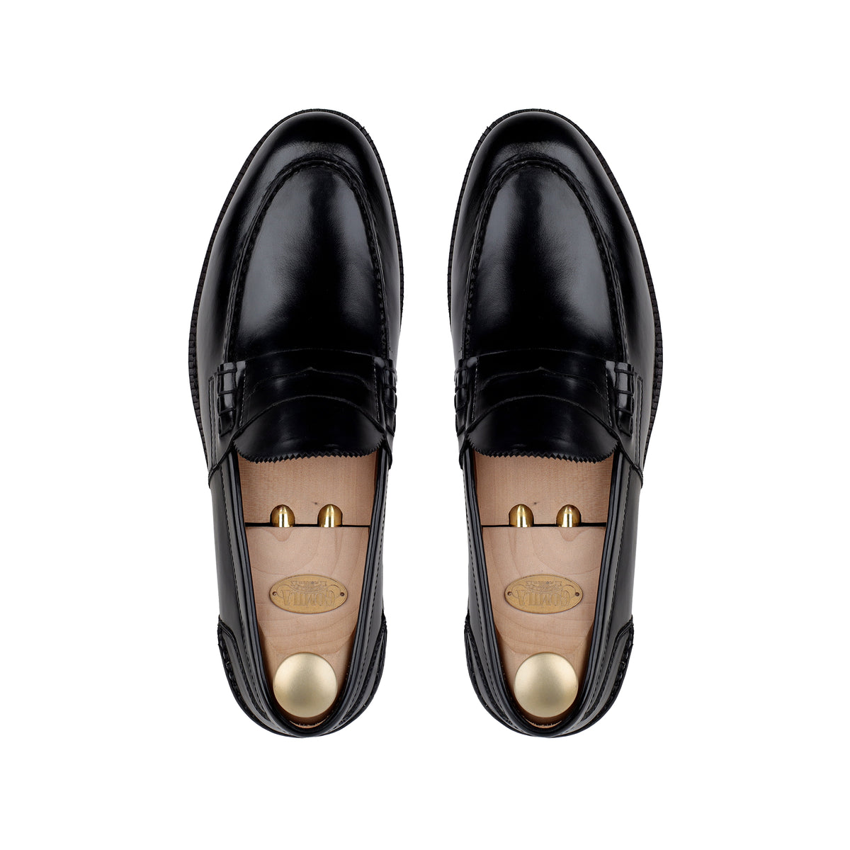 Collin - Men's Black Box Leather Loafer
