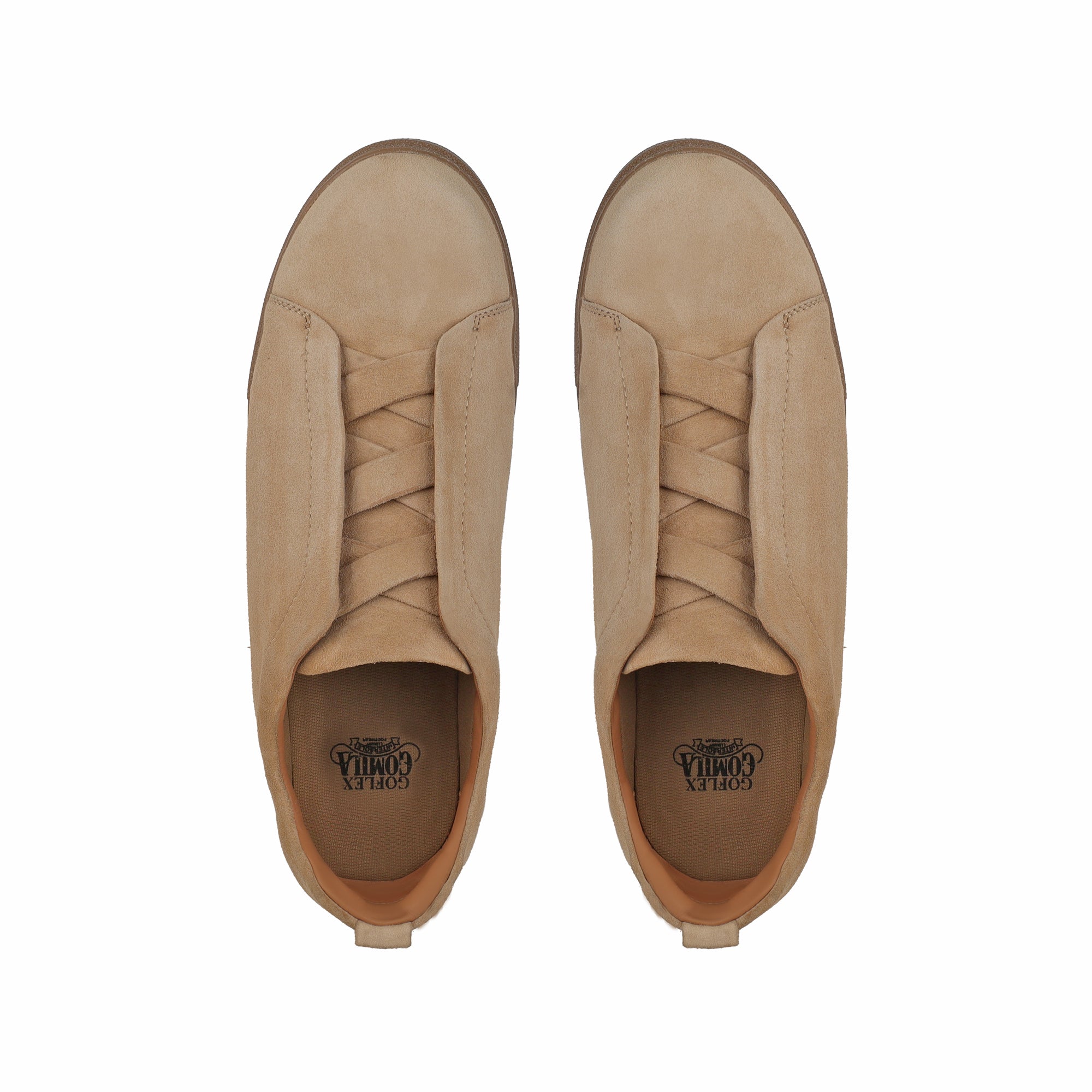 London - Men’s Camel Brown Suede Leather Sneaker