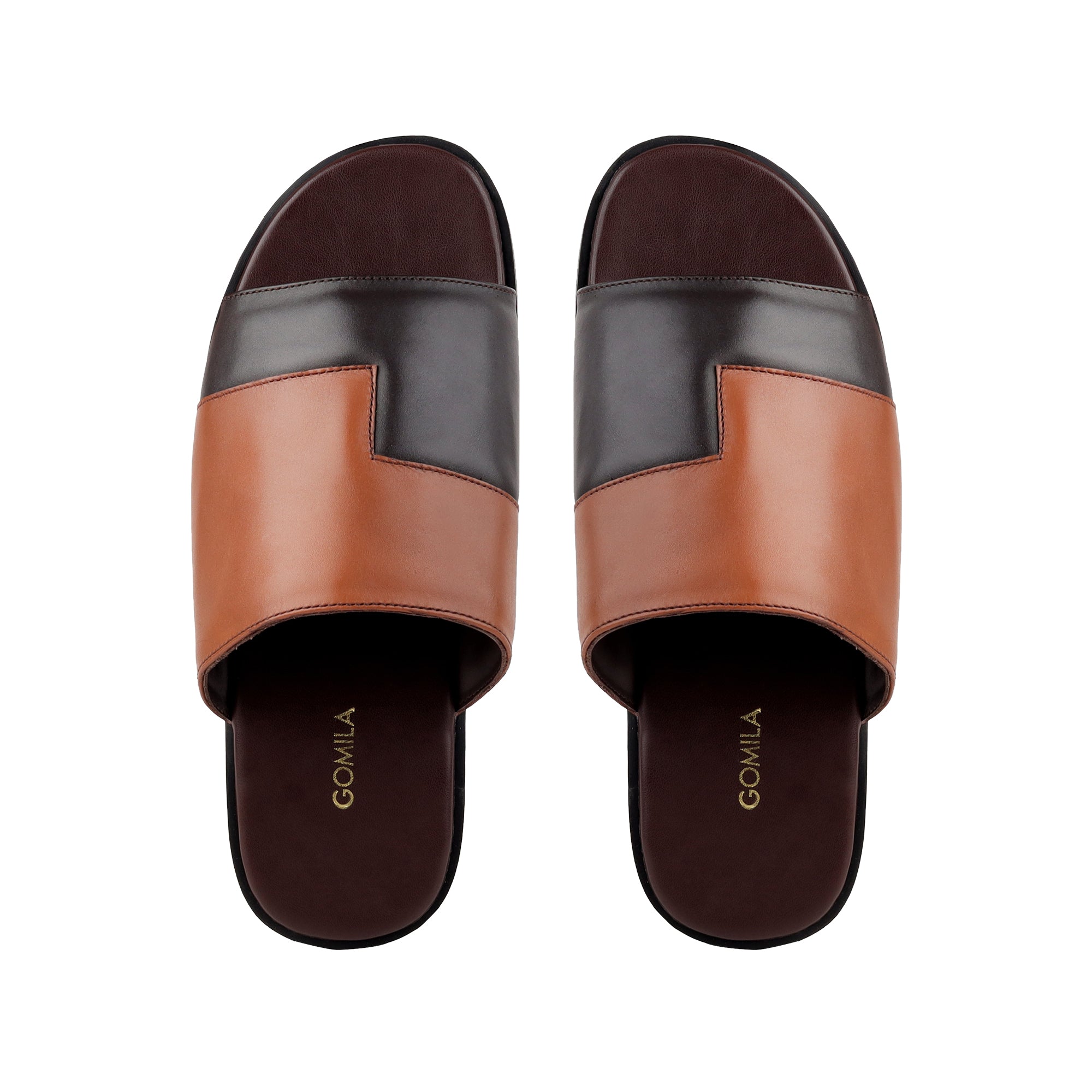 Borela - Men's Tan Calf Leather Slipper