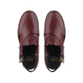 Bronx - Men's Oxblood Pebble Grain Leather Sandal