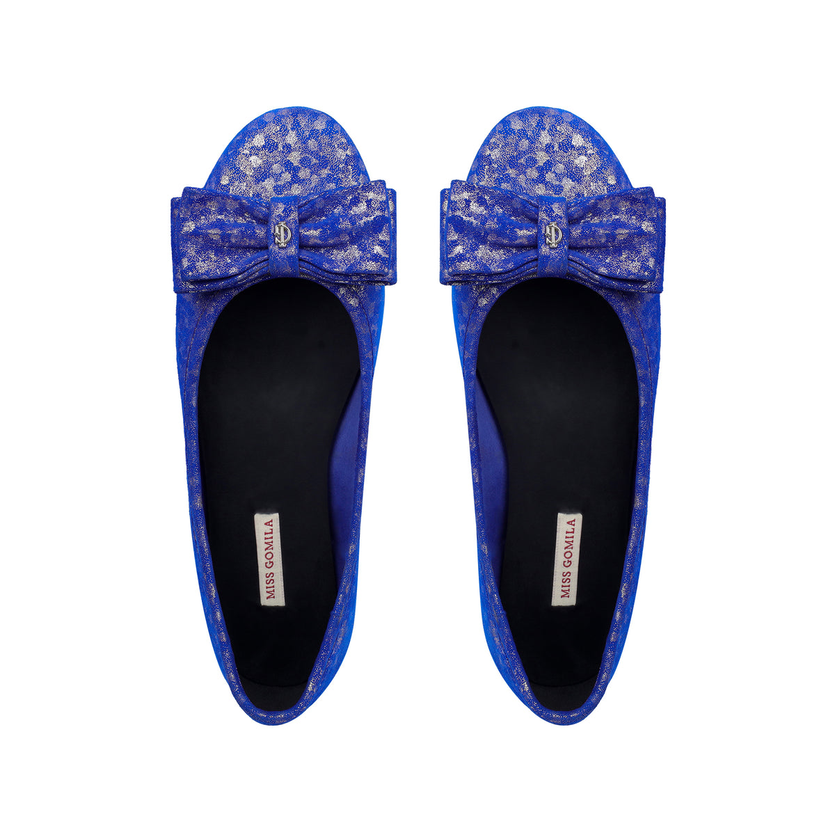 Cora - Ladies Blue Fuchsia Leather Pump