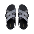Galo - Men's Black & Grey Calf Leather Sandal