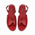 Luno - Women's Oxblood Strapped Sandal