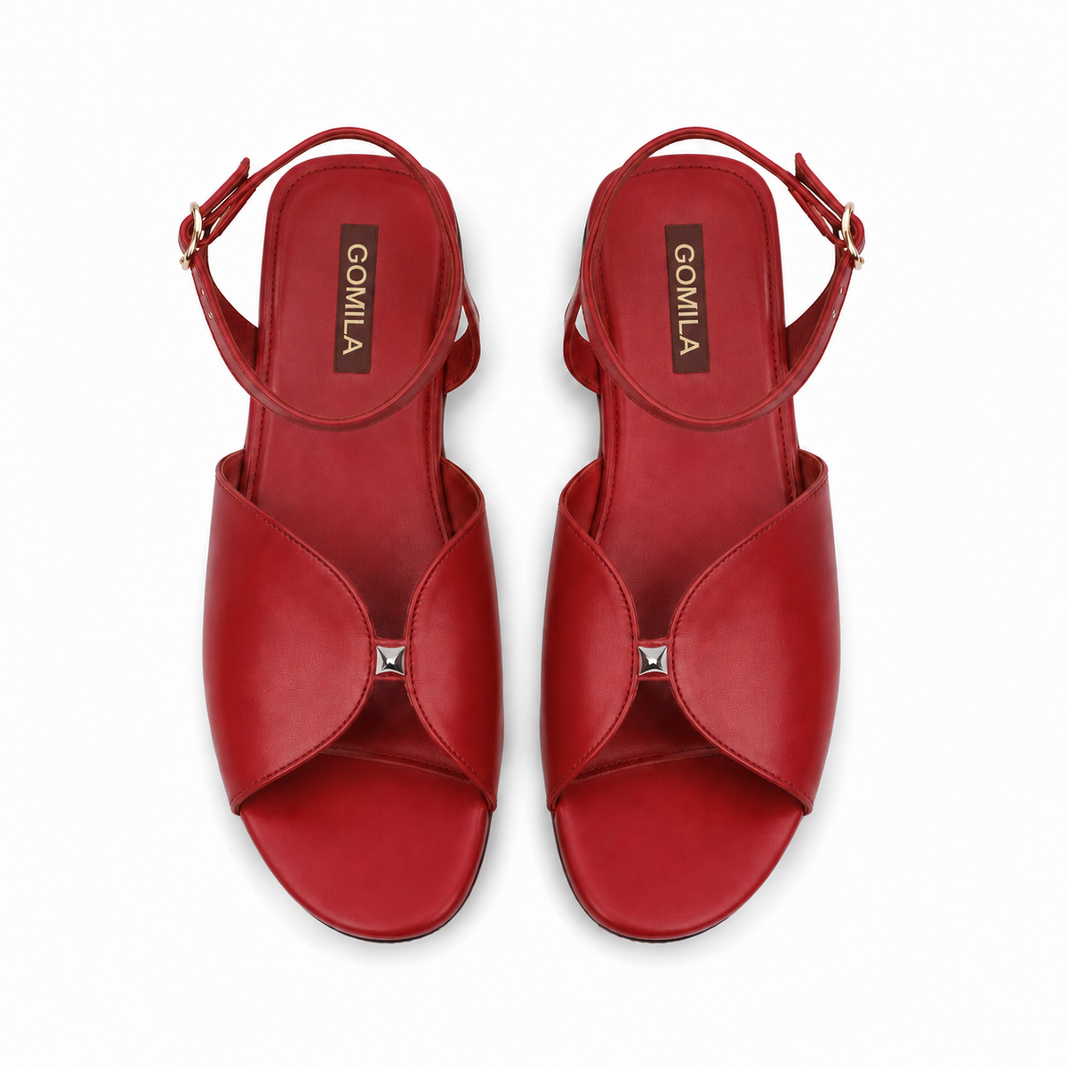 Luno - Women's Oxblood Strapped Sandal