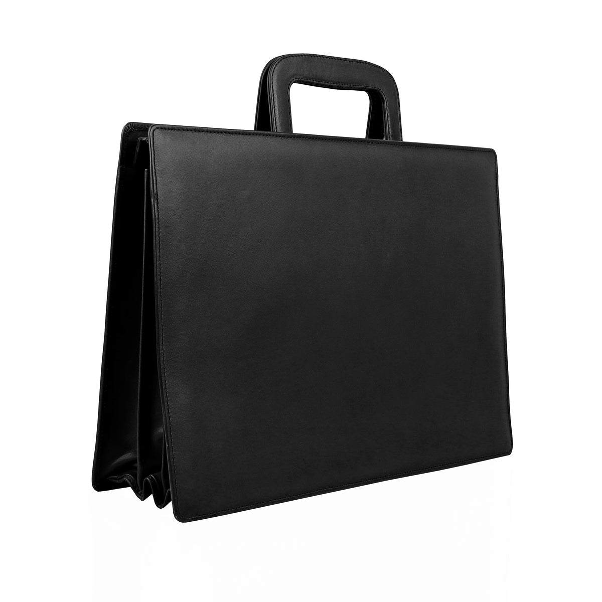 Makai - Black Leather Laptop Bag