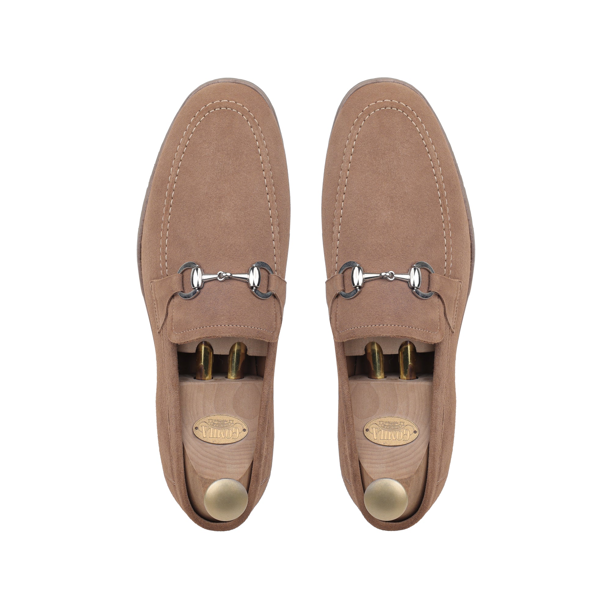Flexo - Men's Camel Brown Split Suede Loafer