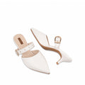 Mila - Women's White 50mm Heel