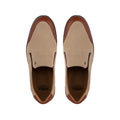 Amador - Men's Camel Brown Suede and Milled Leasther Sneaker