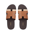 Kiara - Men's Tan Calf Leather Slippers