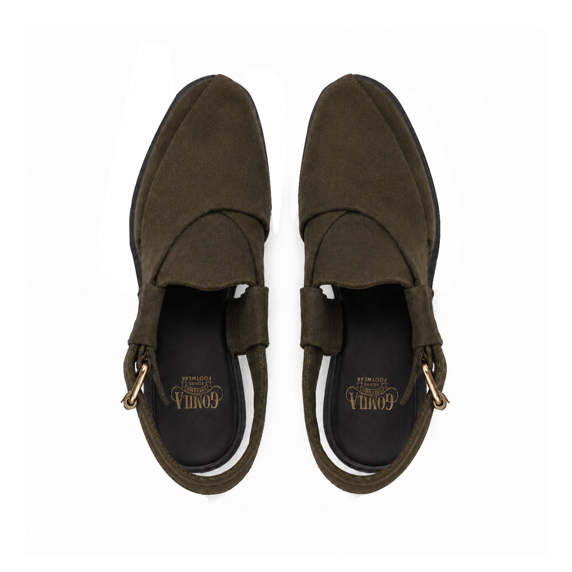 Mariano - Men's Olive Green Suede Sandal