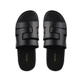 Caswell - Men's Black Calf Leather Slipper