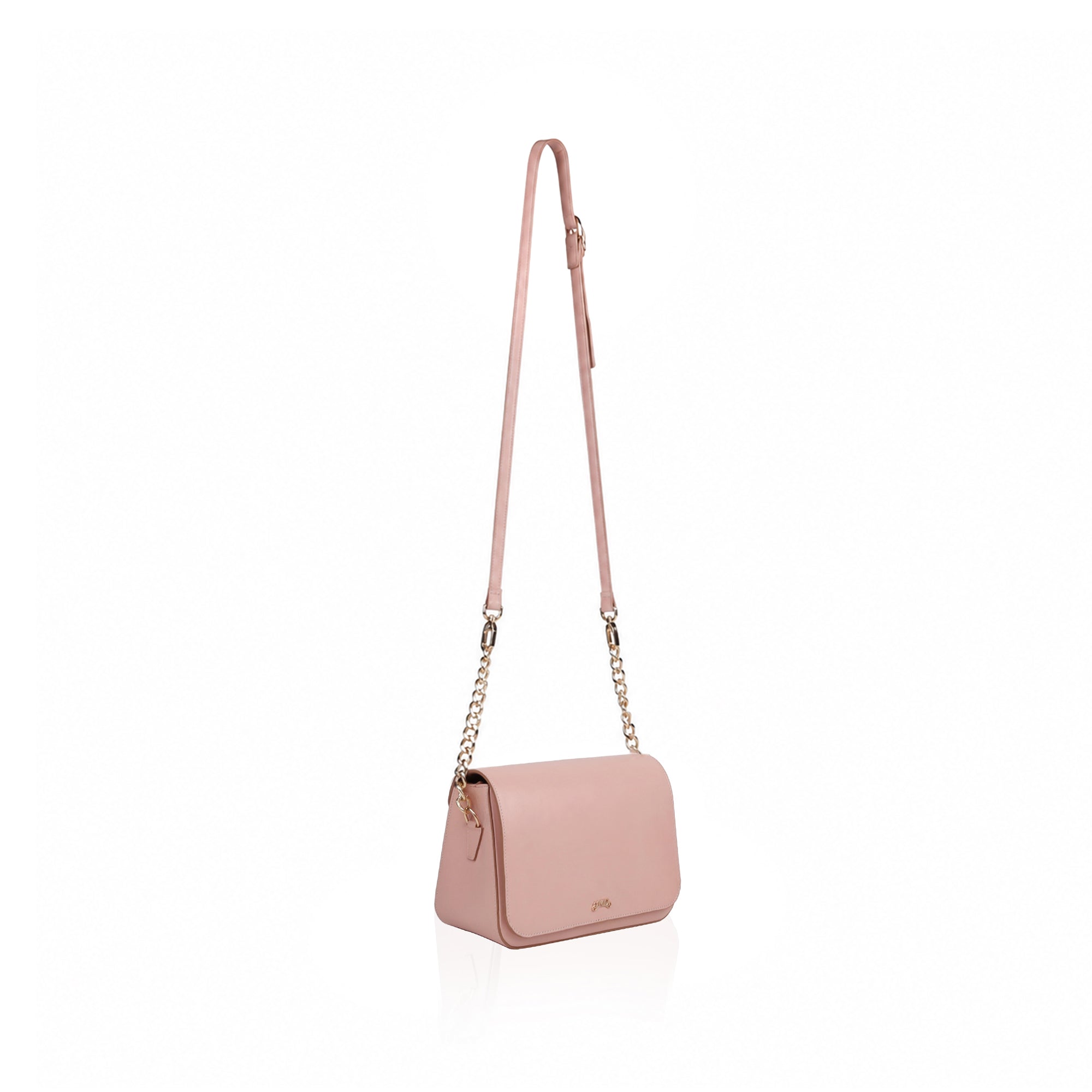 Alice  -  Women's Light Pink Leather Handbag