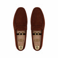 Knox - Men's Cognac Split Suede Driver Shoe