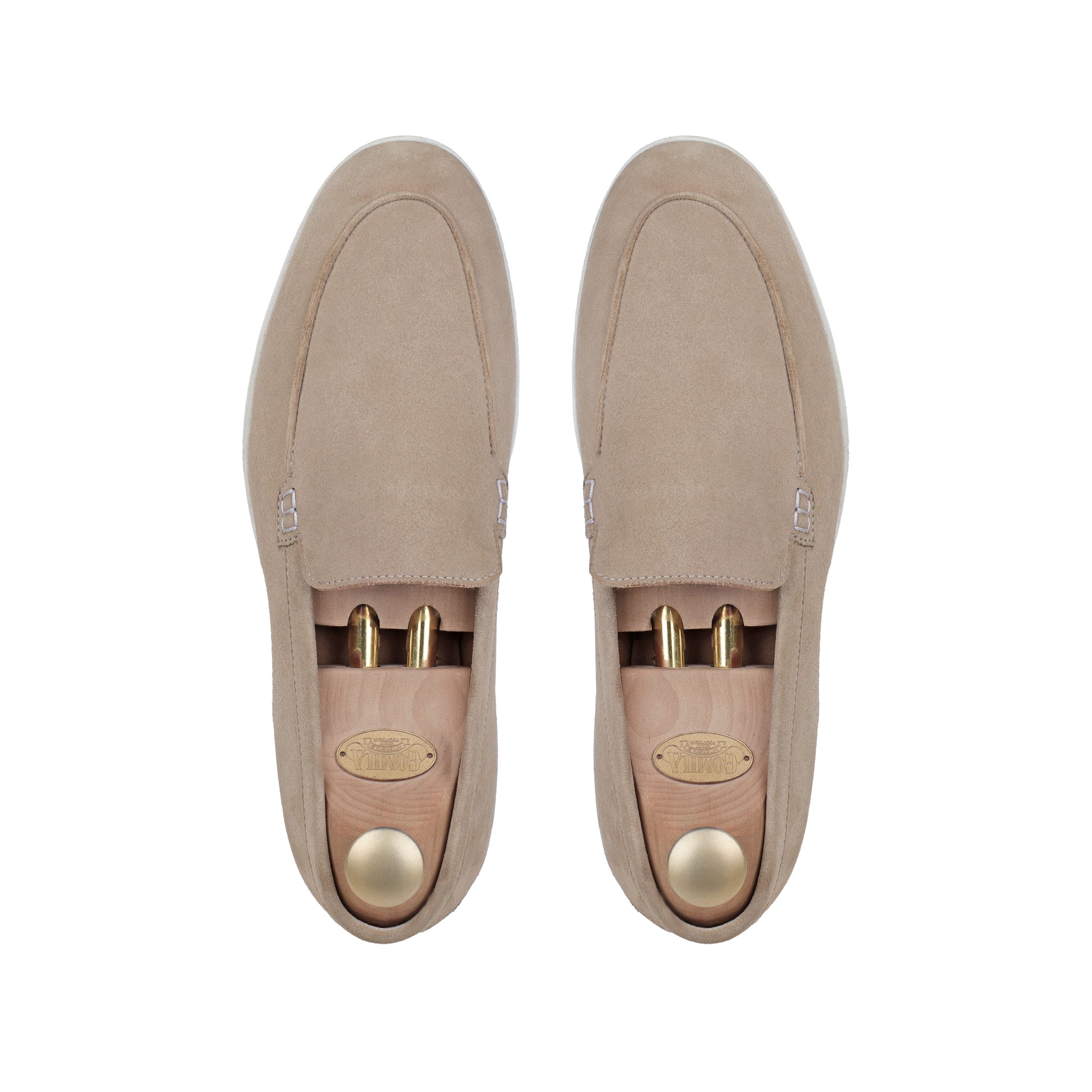 Crest - Men's Biege Suede Loafer