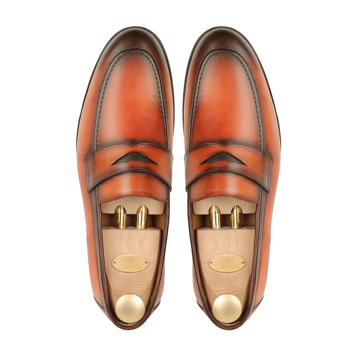 Wilmer - Men's Burnished Tan Calf Leather Loafer